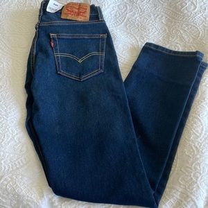 NWT 511 slim levis stretch dark wash